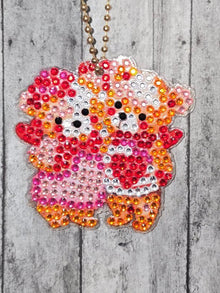 Boy/Girl Bear couple D.A. Keychain - made by kid Noah - Create Marketplace