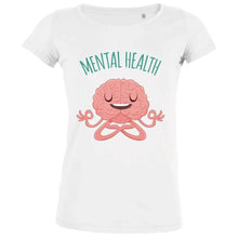 Brain Meditating Mental Health Women's Organic Tee - Create Marketplace