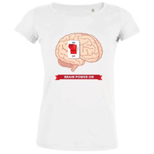 Brain Power On Women's Organic Tee - Create Marketplace