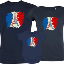 Brushed French Flag with Eiffel Tower Matching Organic Cotton Family Set (Set of 3) - Create Marketplace