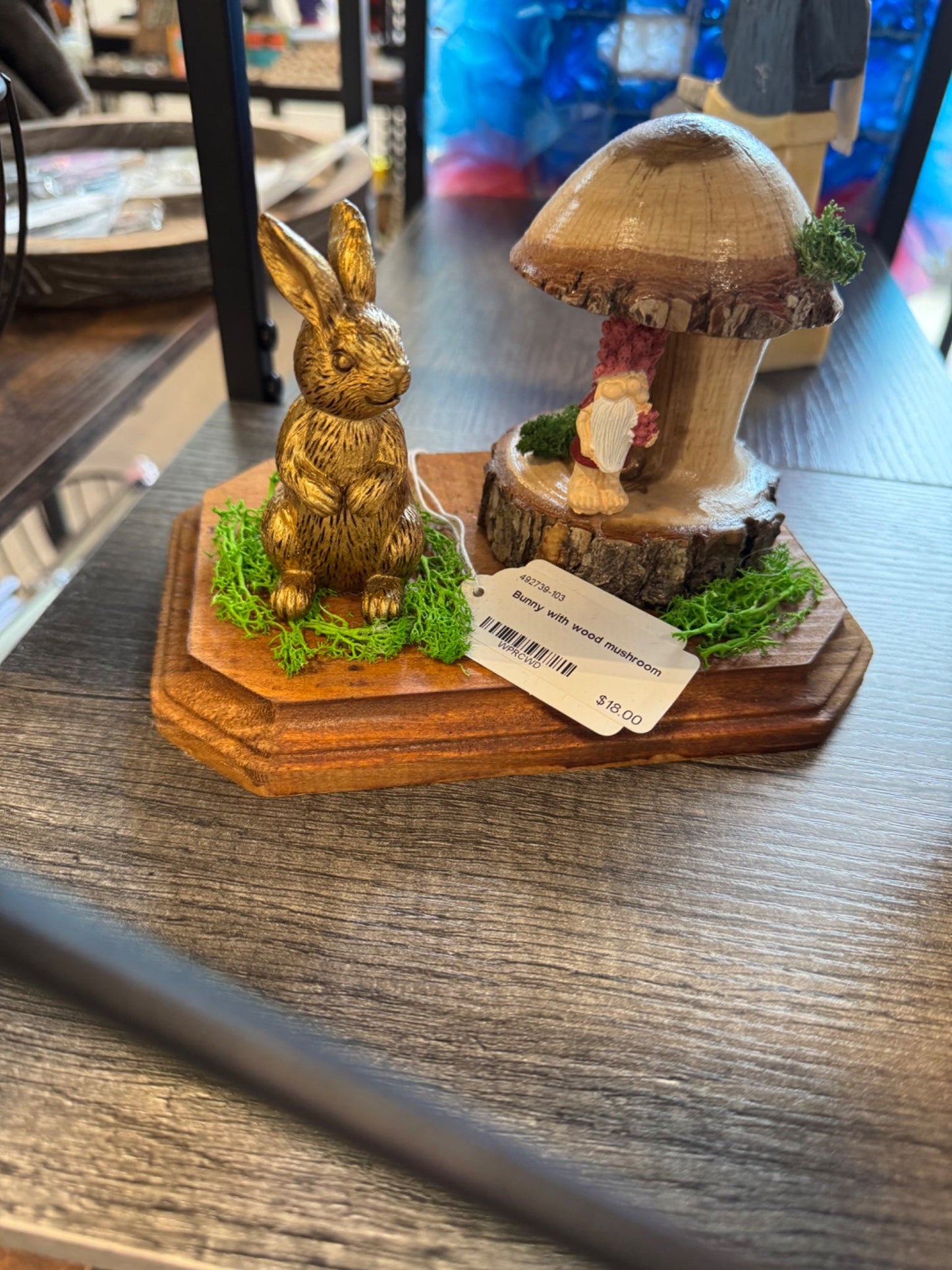 BUNNY WITH WOOD MUSHROOM AND GNOME - Create Marketplace