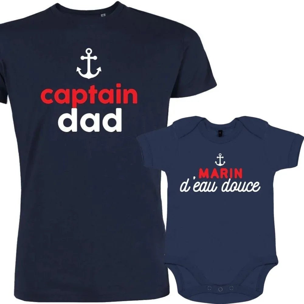 Captain Dad and Marin d'Eau Douce (Landlubber) Dad and Child Matching Outfit - Create Marketplace