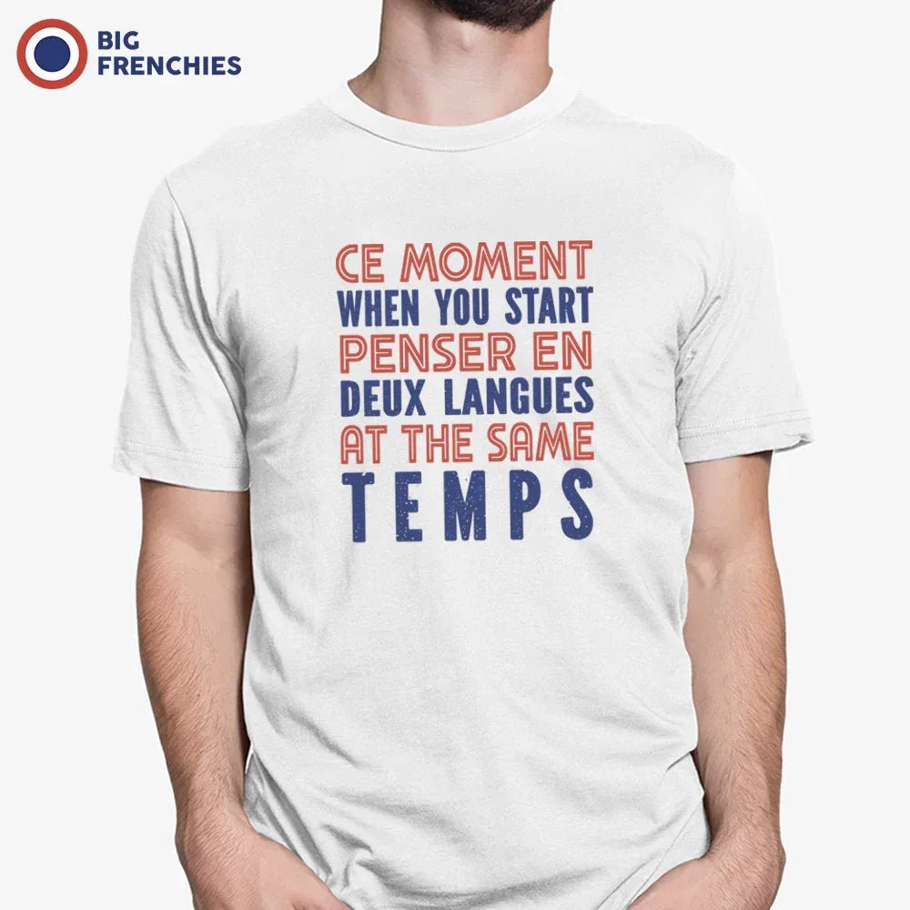 Ce Moment When You Start Penser En Deux Langues At The Same Temps Men's Organic Cotton Tee - Create Marketplace