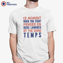 Ce Moment When You Start Penser En Deux Langues At The Same Temps Men's Organic Cotton Tee - Create Marketplace