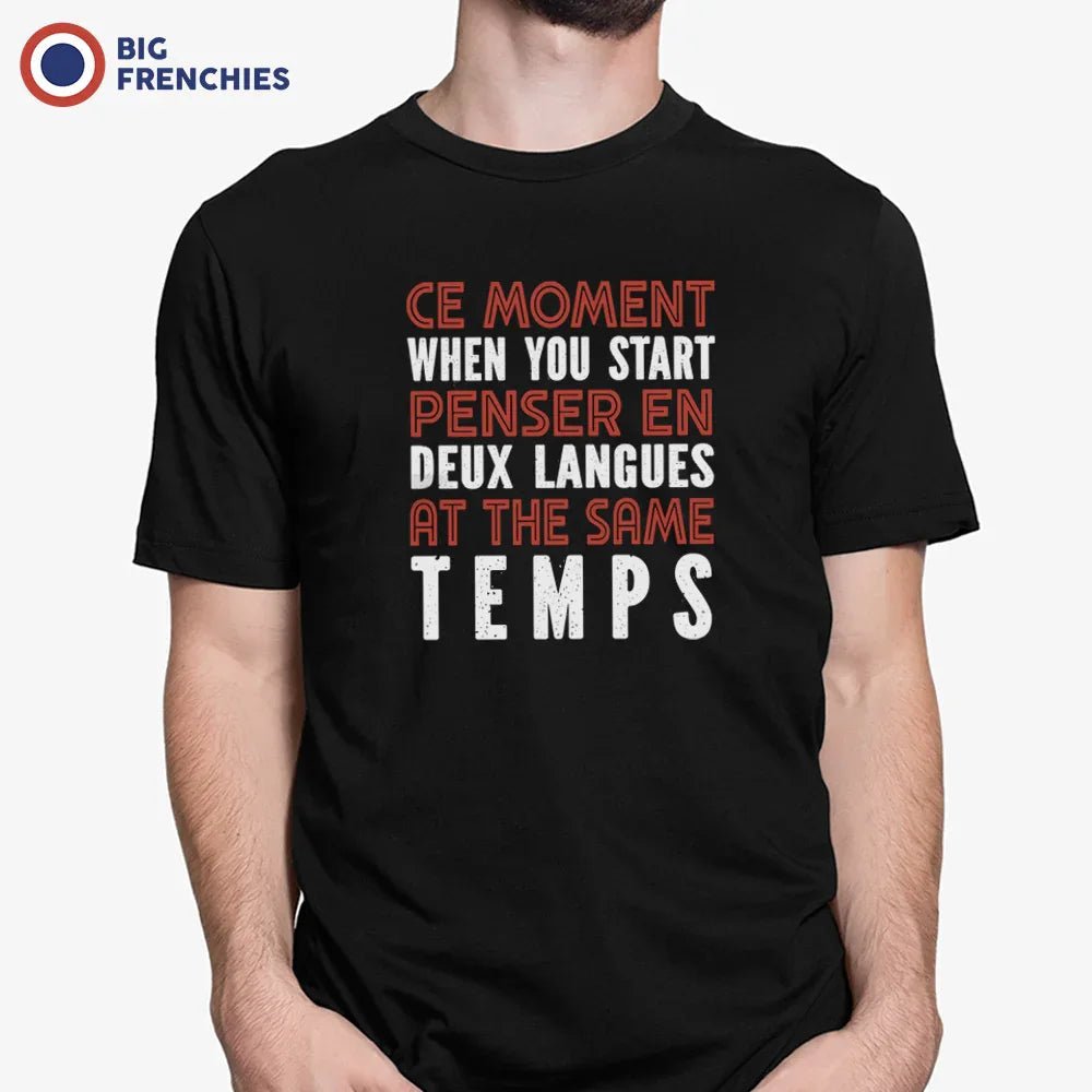 Ce Moment When You Start Penser En Deux Langues At The Same Temps Men's Organic Cotton Tee - Create Marketplace