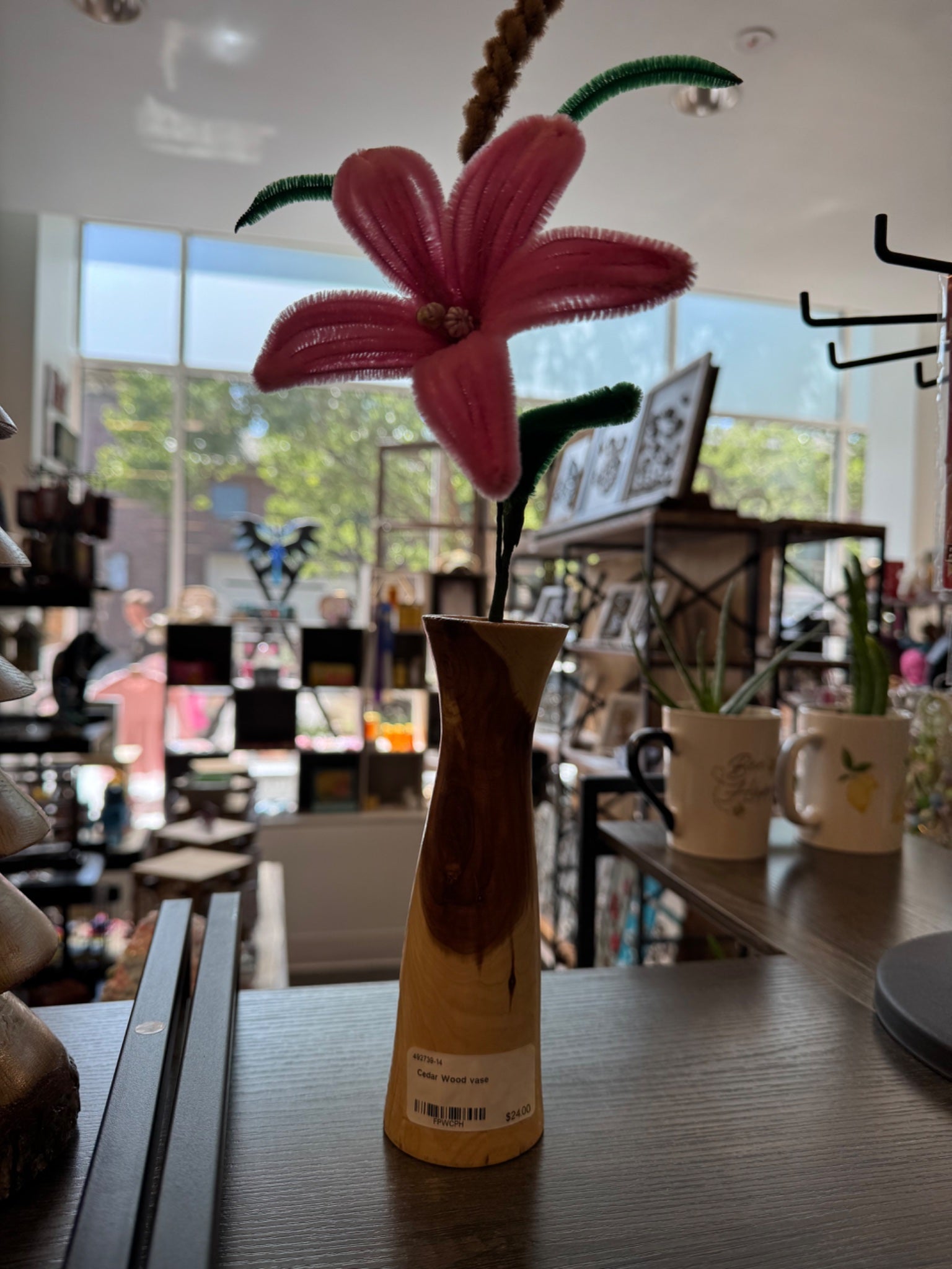 Cedar Wood Vase - Create Marketplace