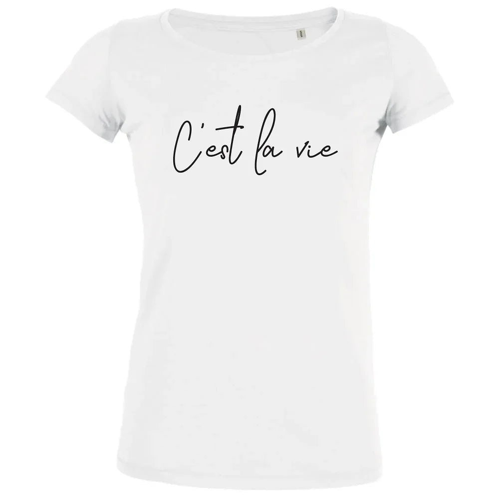 C'est La Vie Women's Organic Tee - Create Marketplace