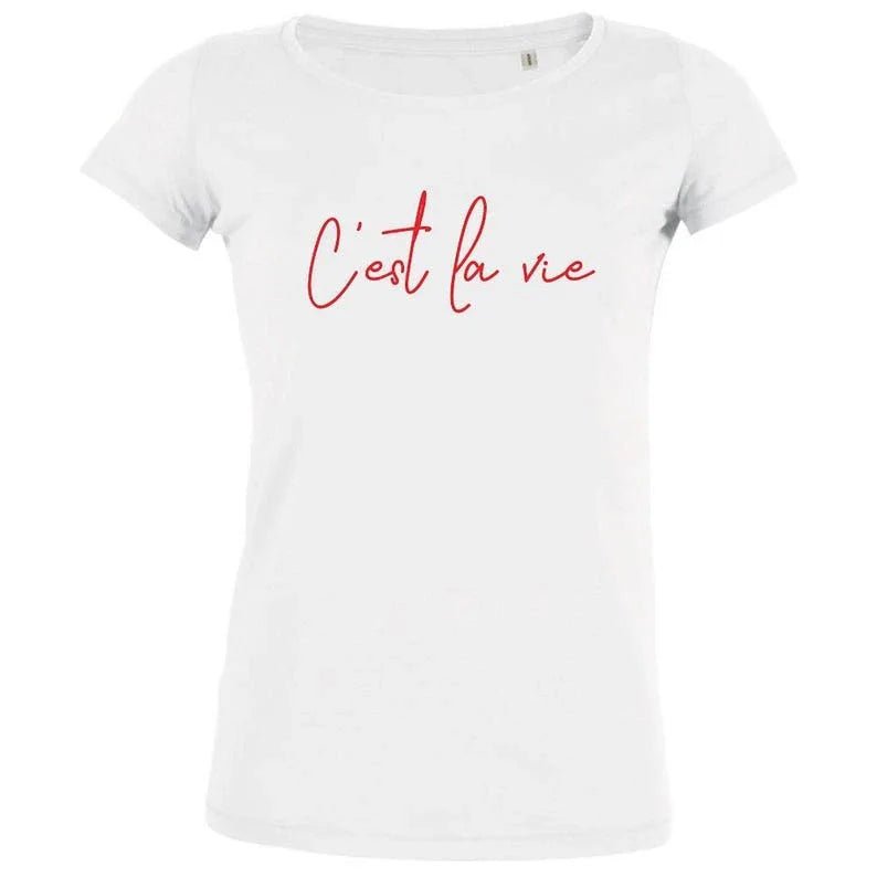 C'est La Vie Women's Organic Tee - Create Marketplace
