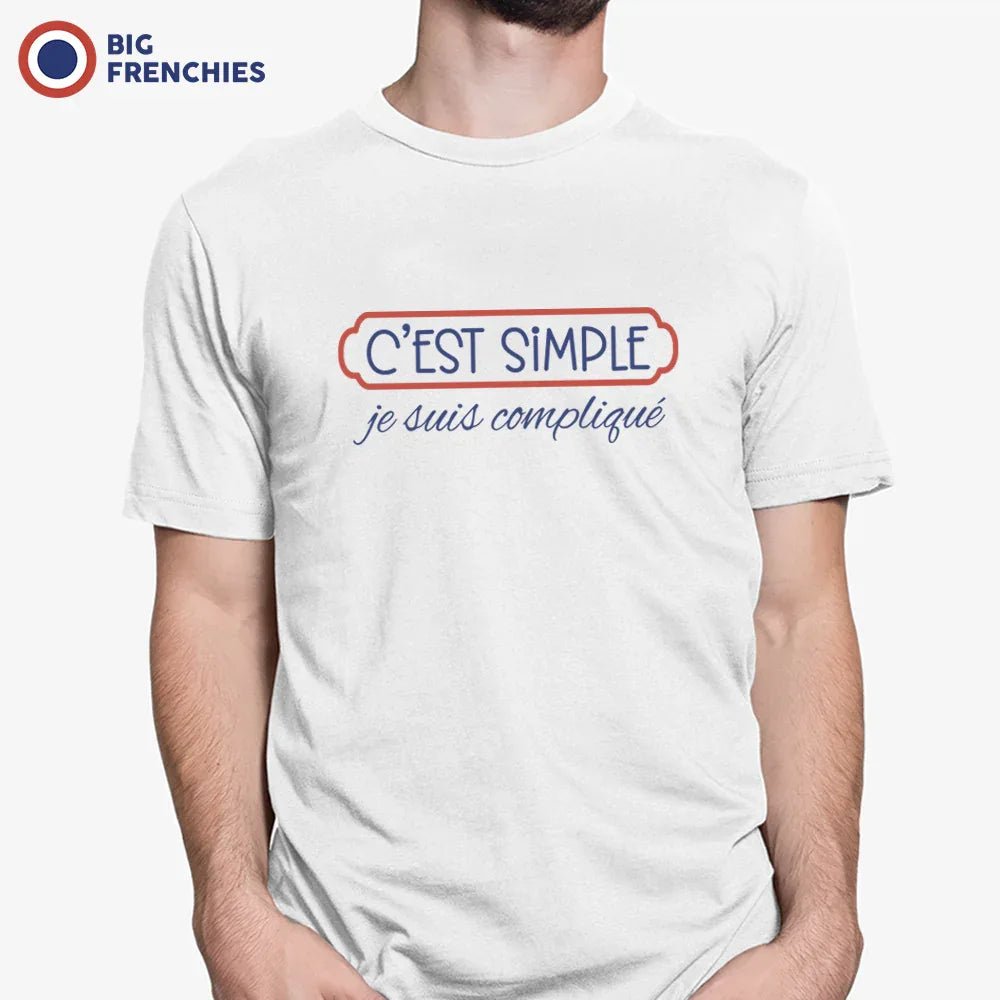 C'est Simple Je Suis Compliqué Men's Organic Cotton Tee - Create Marketplace