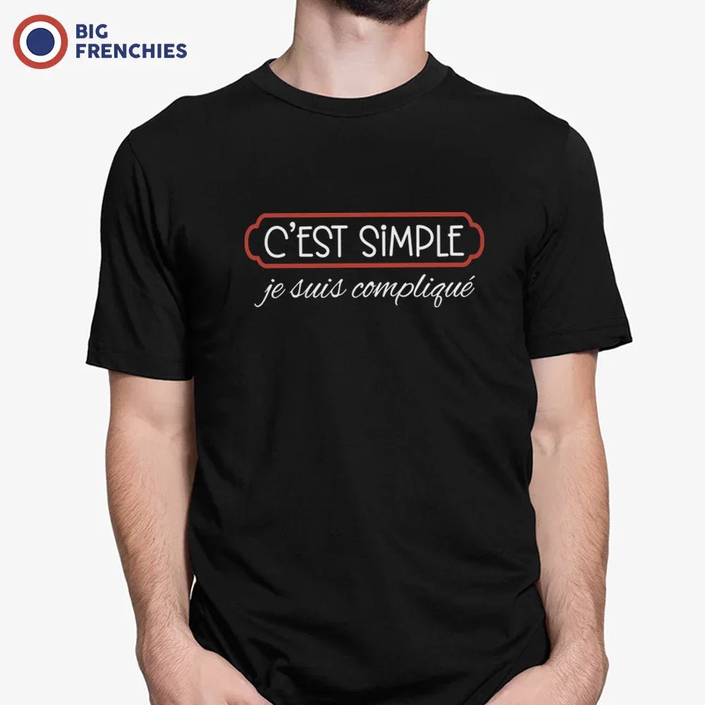 C'est Simple Je Suis Compliqué Men's Organic Cotton Tee - Create Marketplace