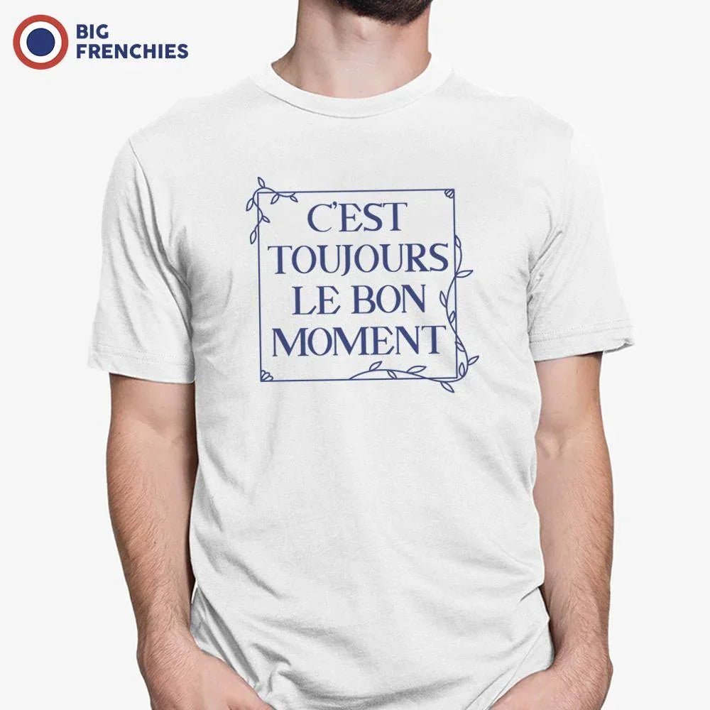 C'est Toujours Le Bon Moment Men's Organic Cotton Tee - Create Marketplace