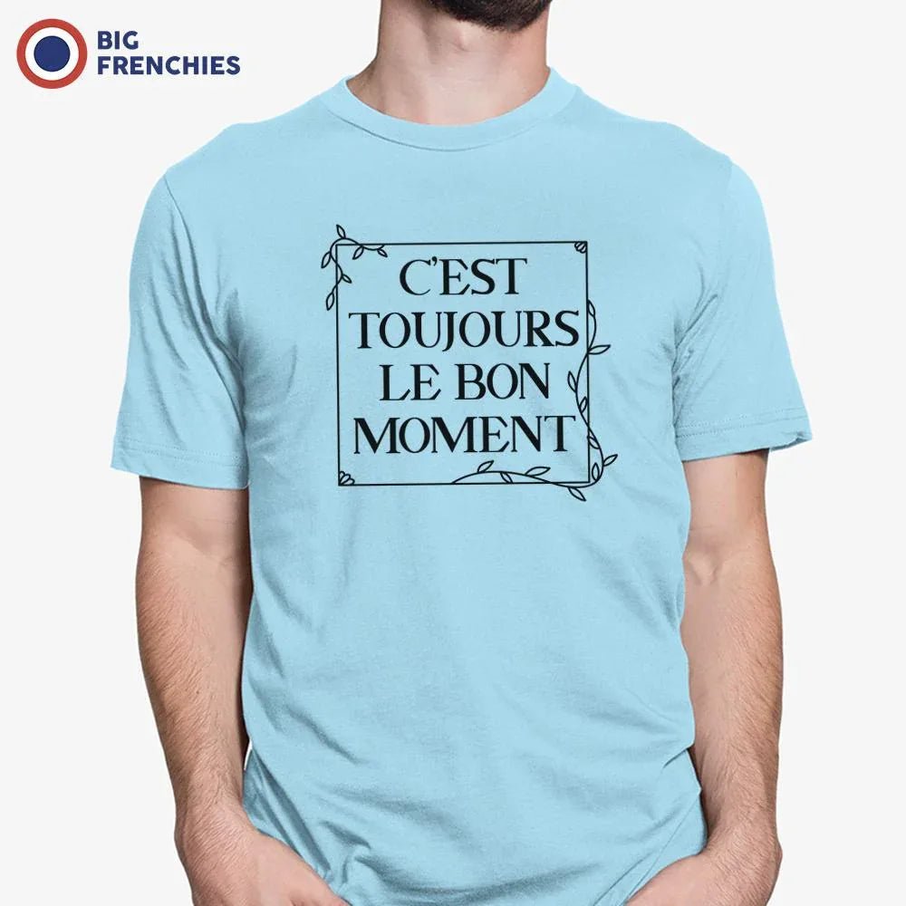 C'est Toujours Le Bon Moment Men's Organic Cotton Tee - Create Marketplace