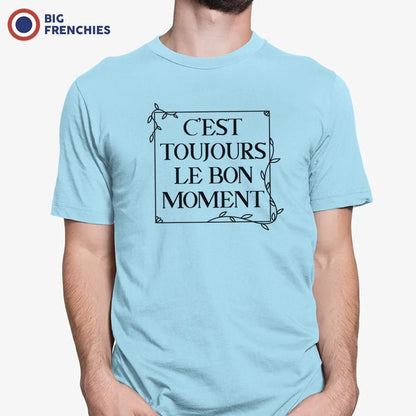 C'est Toujours Le Bon Moment Men's Organic Cotton Tee - Create Marketplace