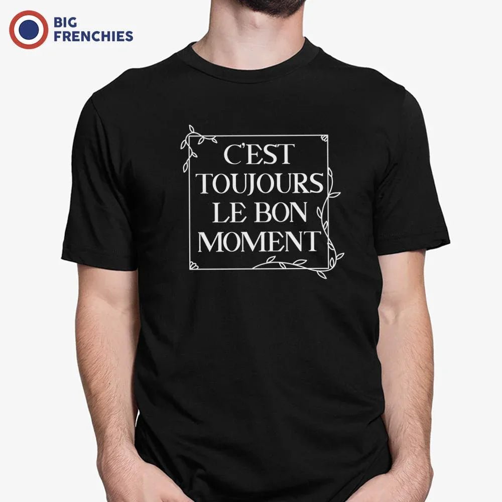 C'est Toujours Le Bon Moment Men's Organic Cotton Tee - Create Marketplace