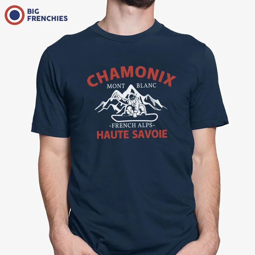 Chamonix Mont Blanc French Alps Haute Savoie Men's Organic Cotton Tee - Create Marketplace