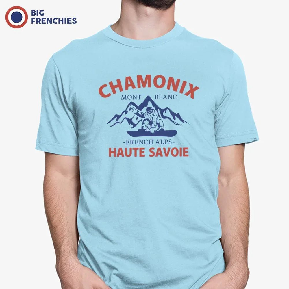 Chamonix Mont Blanc French Alps Haute Savoie Men's Organic Cotton Tee - Create Marketplace
