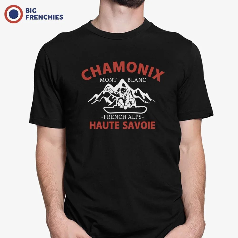 Chamonix Mont Blanc French Alps Haute Savoie Men's Organic Cotton Tee - Create Marketplace