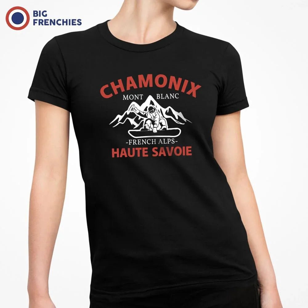 Chamonix Mont Blanc French Alps Haute Savoie Women's Organic Cotton Tee - Create Marketplace
