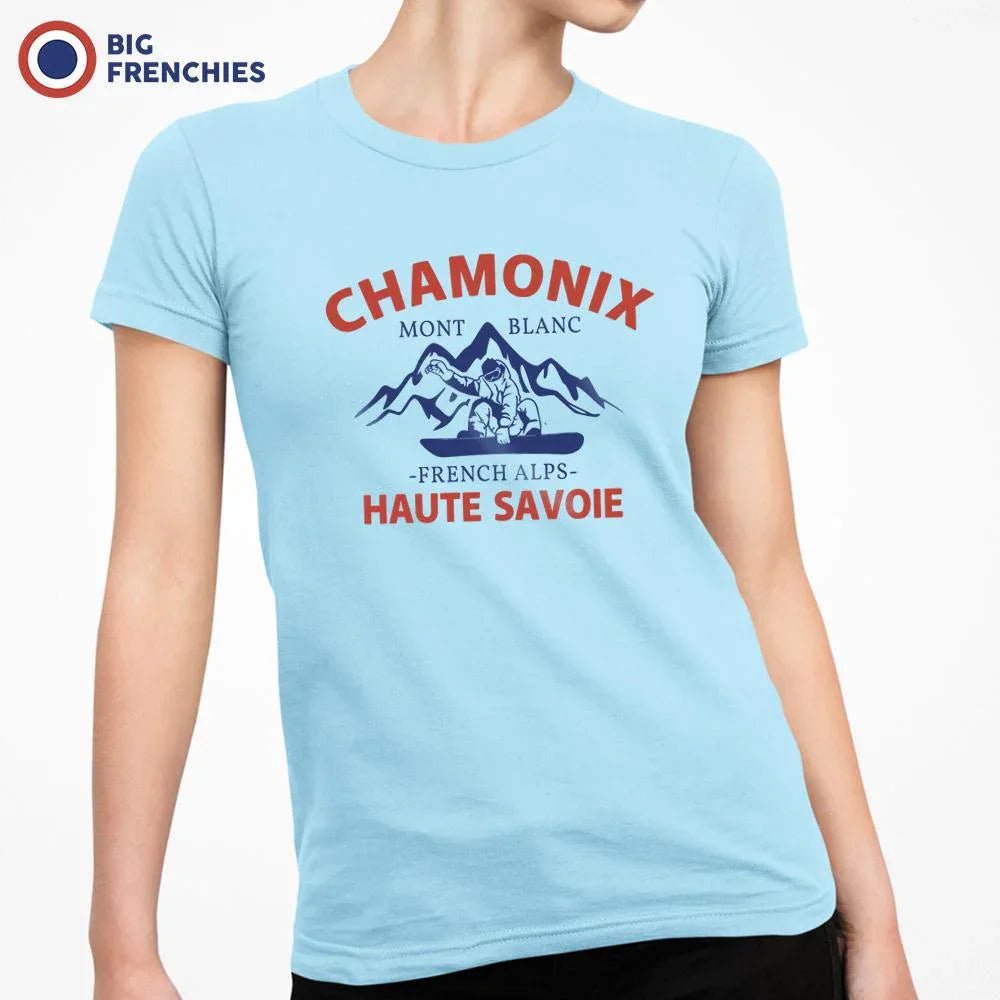 Chamonix Mont Blanc French Alps Haute Savoie Women's Organic Cotton Tee - Create Marketplace