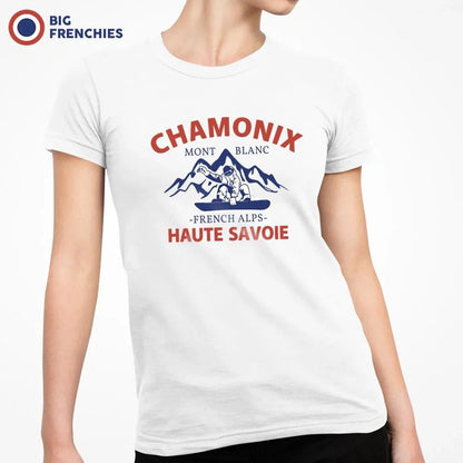 Chamonix Mont Blanc French Alps Haute Savoie Women's Organic Cotton Tee - Create Marketplace
