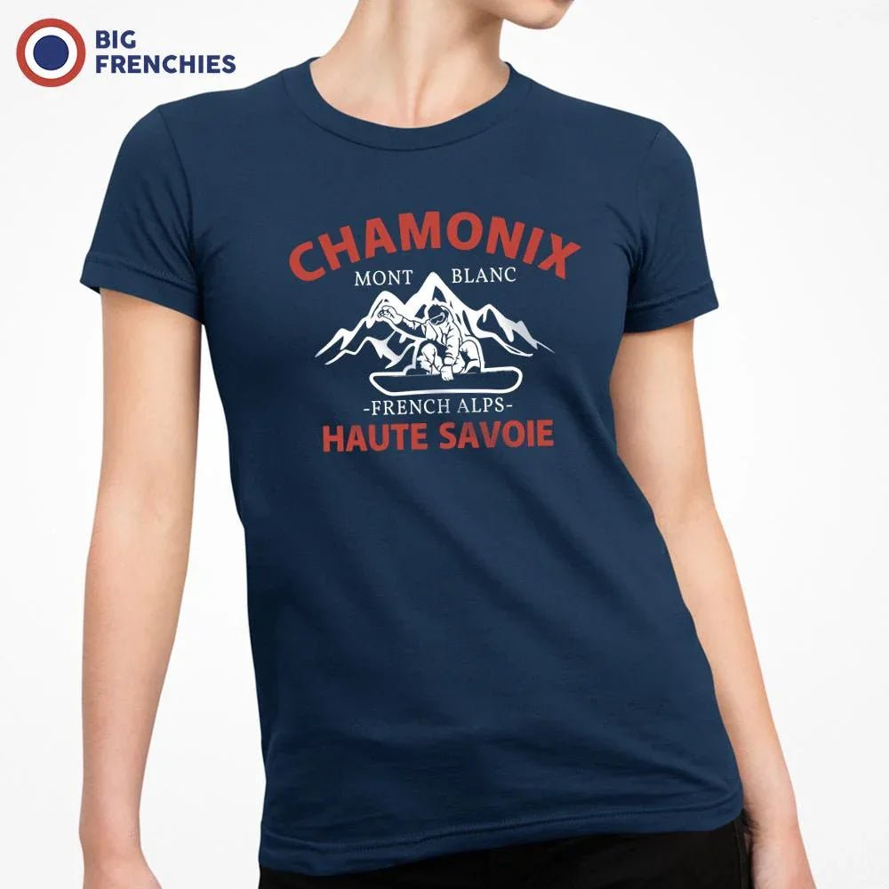 Chamonix Mont Blanc French Alps Haute Savoie Women's Organic Cotton Tee - Create Marketplace
