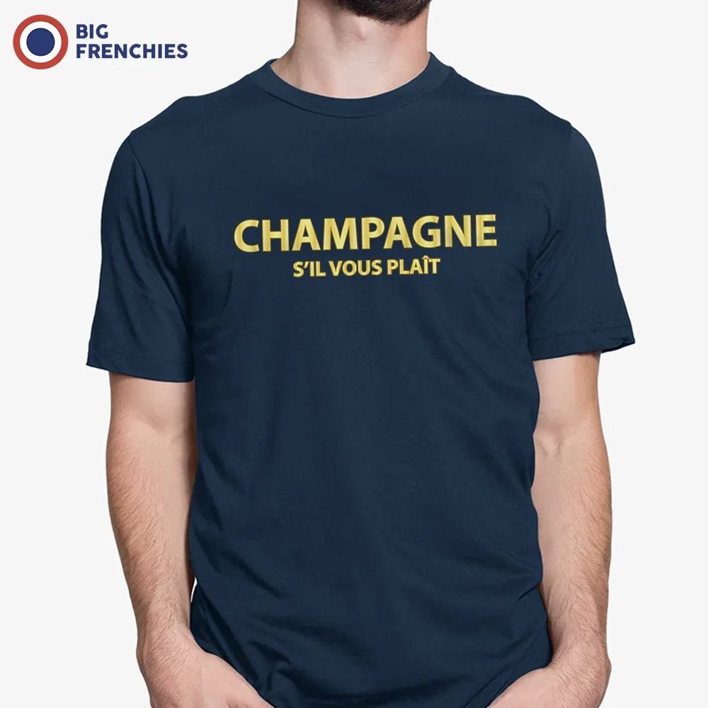 Champagne S'il Vous Plait Men's Organic Tee - Create Marketplace