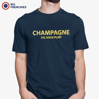 Champagne S'il Vous Plait Men's Organic Tee - Create Marketplace