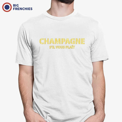 Champagne S'il Vous Plait Men's Organic Tee - Create Marketplace