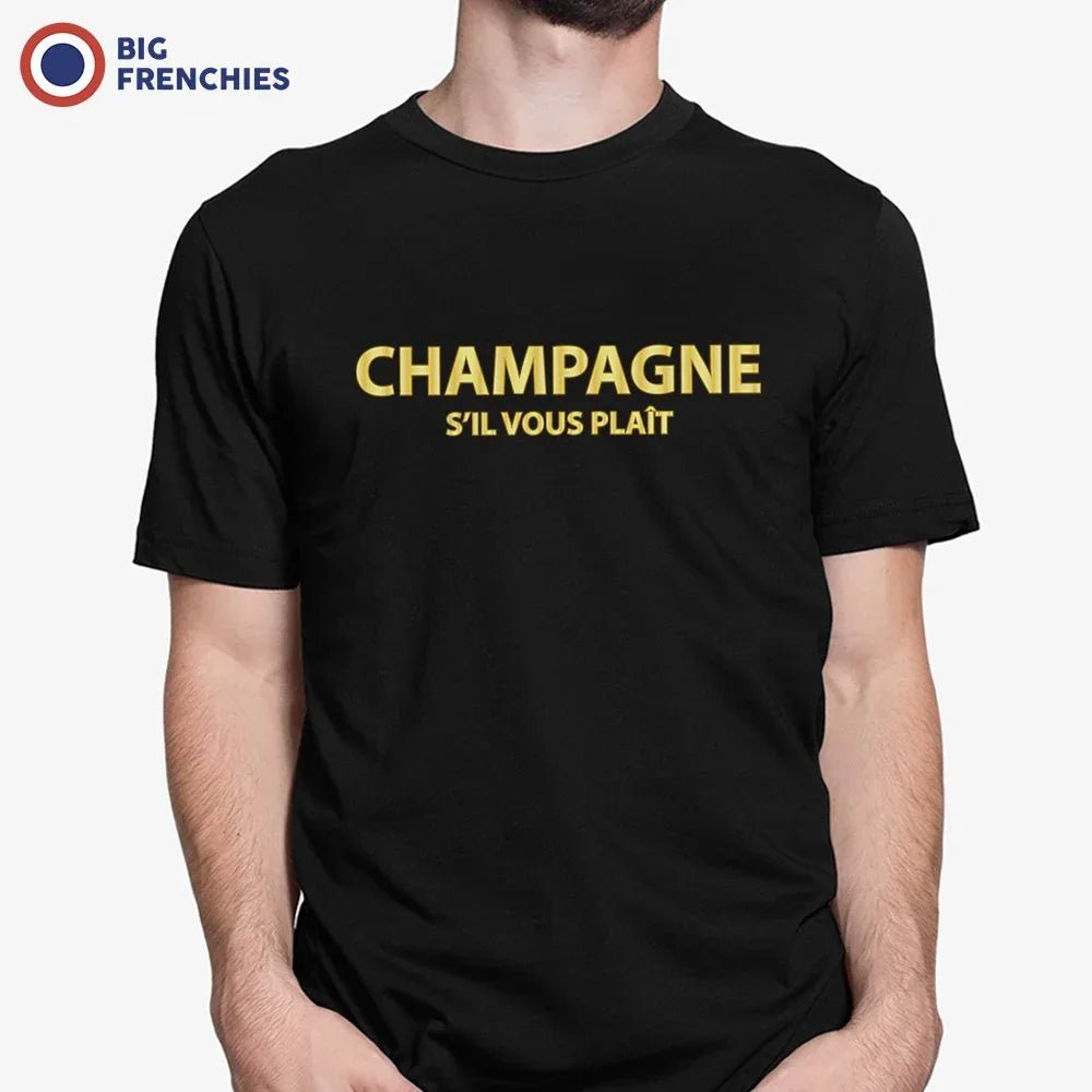 Champagne S'il Vous Plait Men's Organic Tee - Create Marketplace