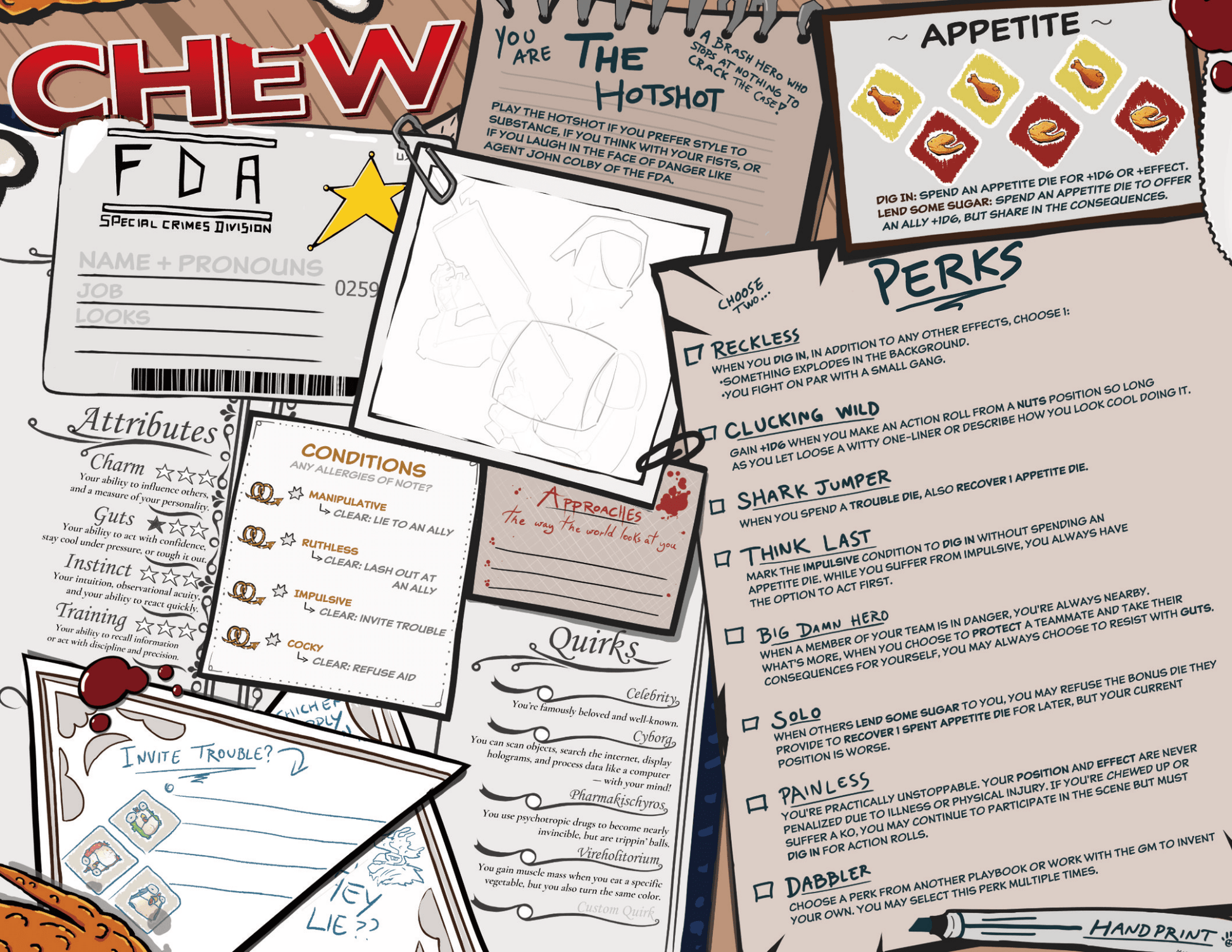 CHEW: Character Menus (RPG Supplement) - Create Marketplace