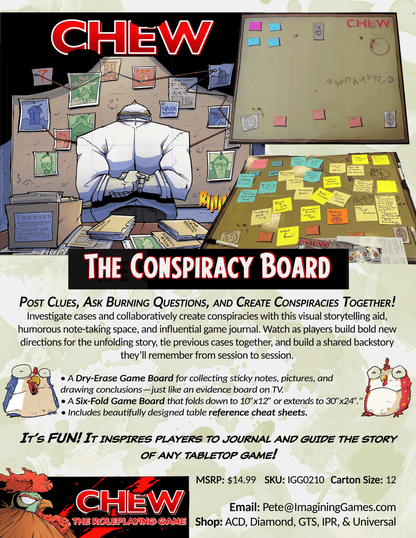 CHEW: Conspiracy Board (RPG Supplement) - Create Marketplace