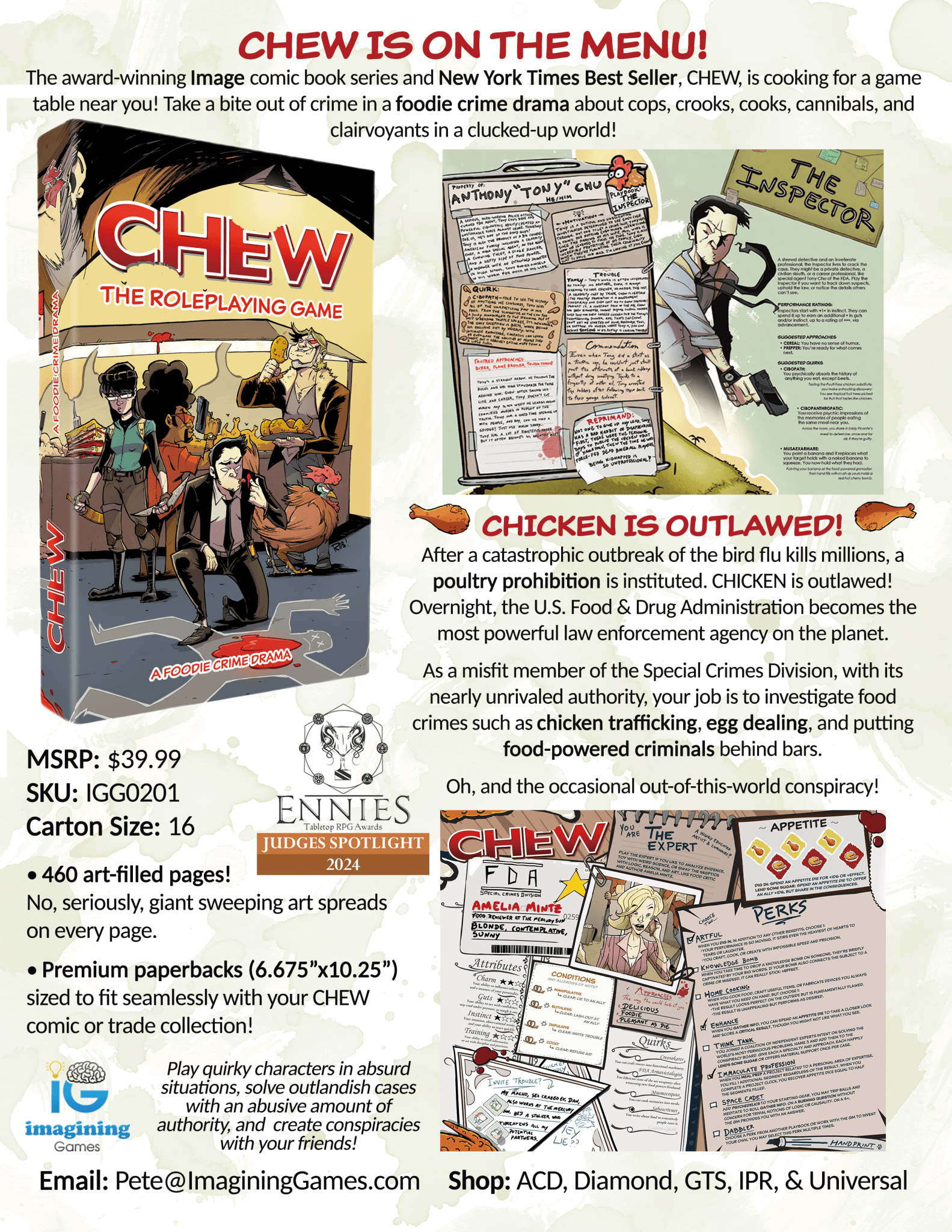 CHEW: The Roleplaying Game (RPG Book + PDF) - Create Marketplace