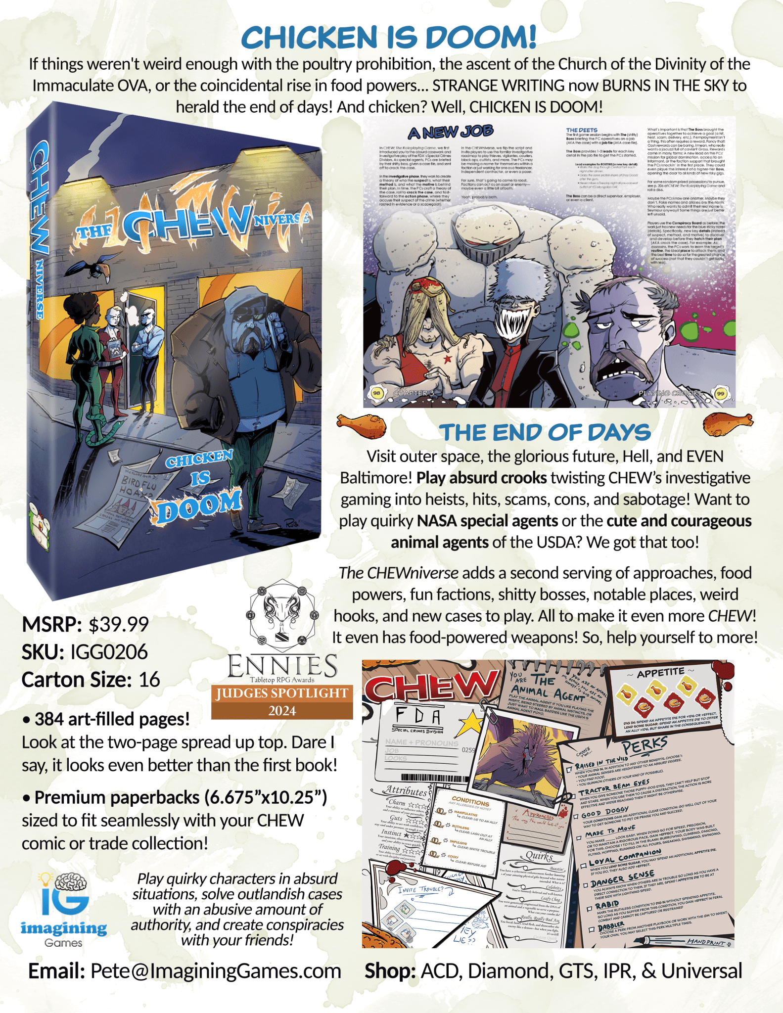 CHEWniverse (RPG Supplement + PDF) - Create Marketplace