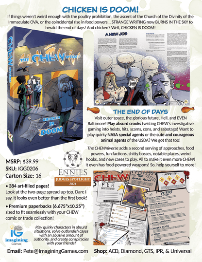CHEWniverse (RPG Supplement + PDF) - Create Marketplace