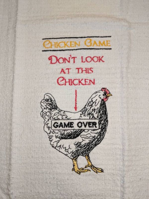 Chicken Game Hand Towel - Create Marketplace