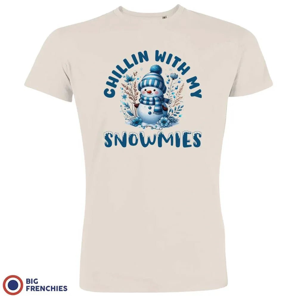 Chilling With My Snowmies Christmas Men's Organic Cotton Tee - Create Marketplace