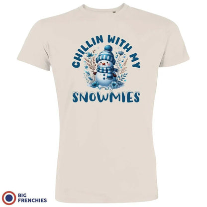 Chilling With My Snowmies Christmas Men's Organic Cotton Tee - Create Marketplace