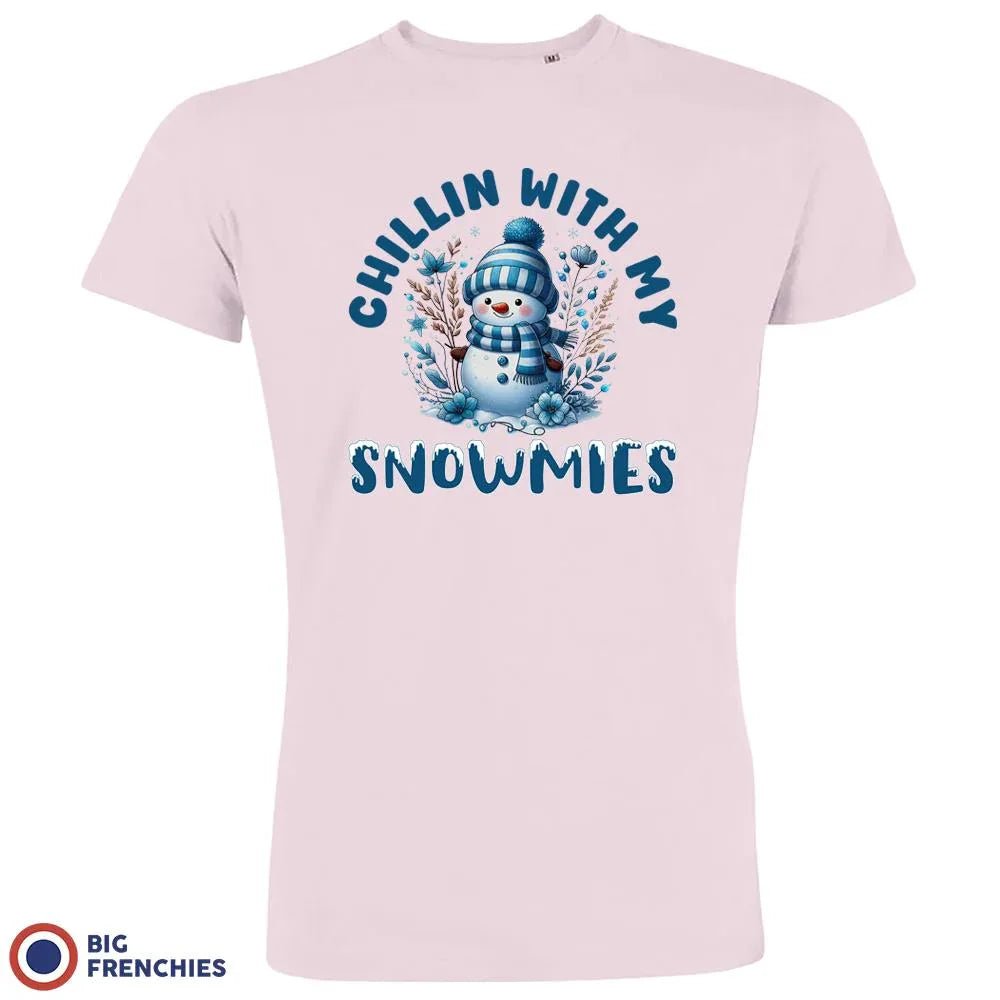 Chilling With My Snowmies Christmas Men's Organic Cotton Tee - Create Marketplace