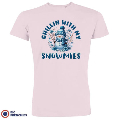 Chilling With My Snowmies Christmas Men's Organic Cotton Tee - Create Marketplace