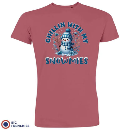Chilling With My Snowmies Christmas Men's Organic Cotton Tee - Create Marketplace
