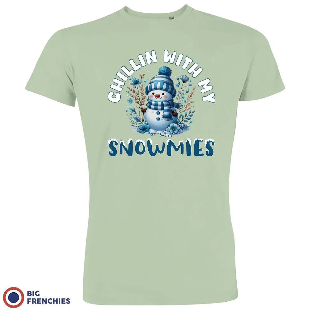 Chilling With My Snowmies Christmas Men's Organic Cotton Tee - Create Marketplace
