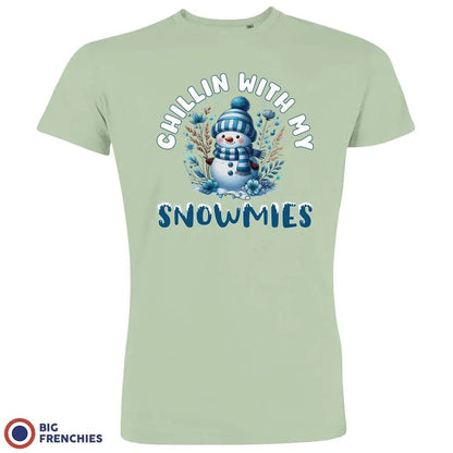Chilling With My Snowmies Christmas Men's Organic Cotton Tee - Create Marketplace