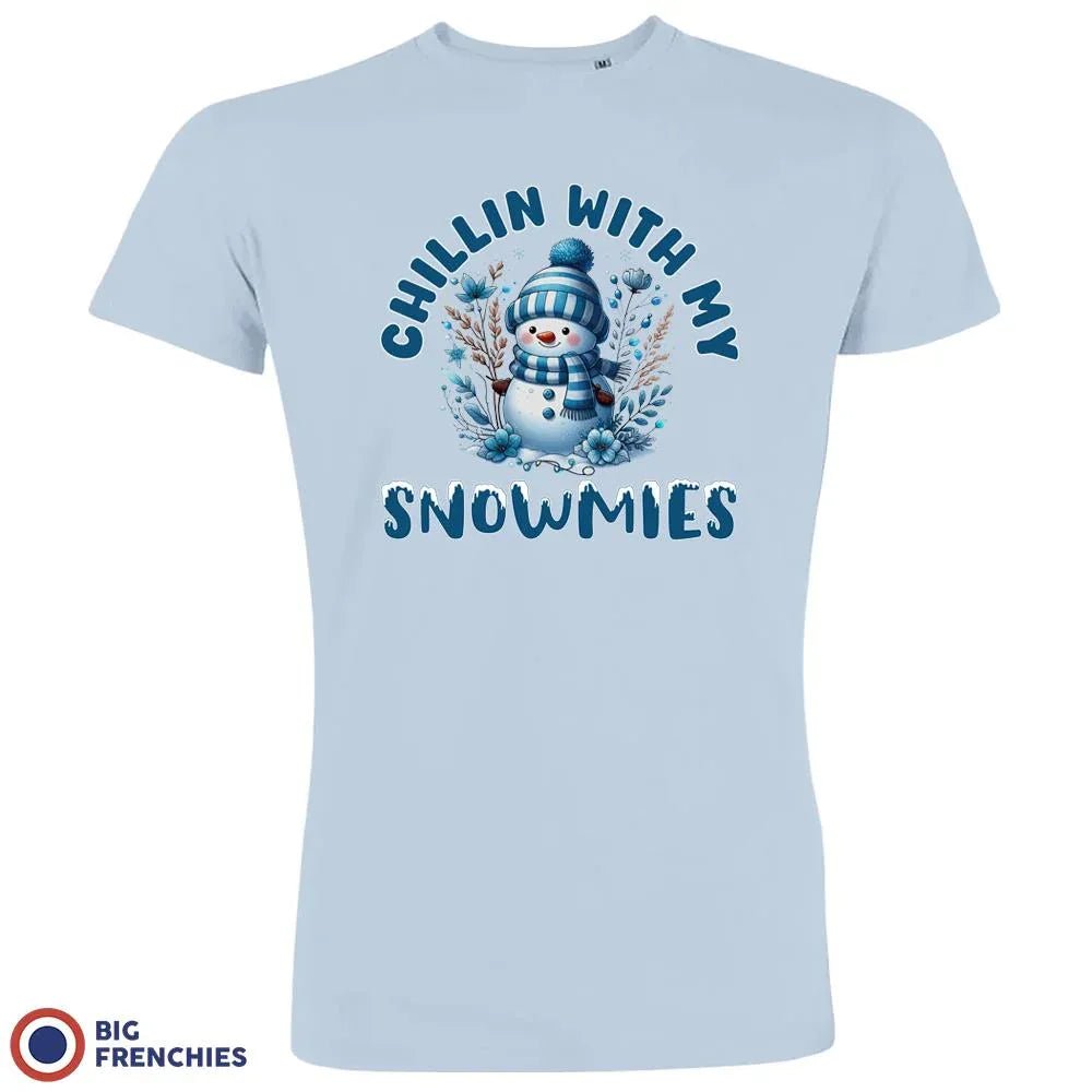 Chilling With My Snowmies Christmas Men's Organic Cotton Tee - Create Marketplace