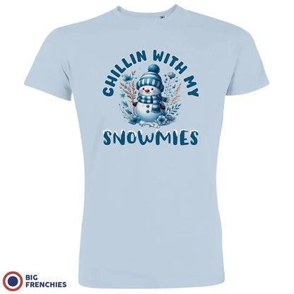 Chilling With My Snowmies Christmas Men's Organic Cotton Tee - Create Marketplace
