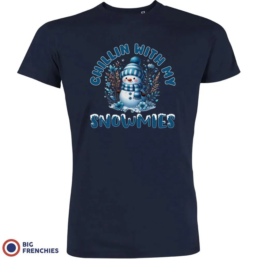 Chilling With My Snowmies Christmas Men's Organic Cotton Tee - Create Marketplace