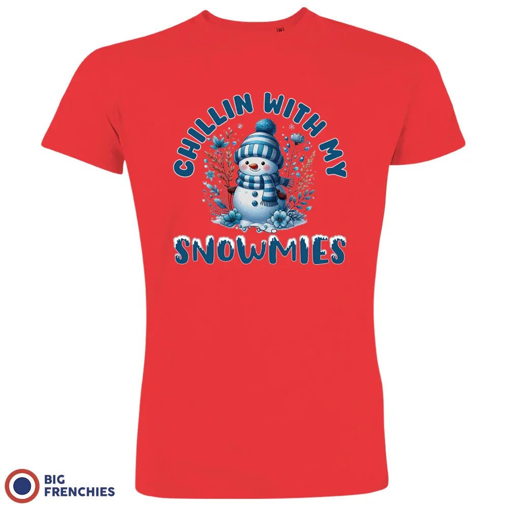 Chilling With My Snowmies Christmas Men's Organic Cotton Tee - Create Marketplace