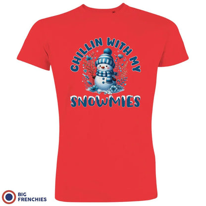 Chilling With My Snowmies Christmas Men's Organic Cotton Tee - Create Marketplace