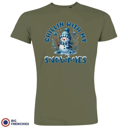 Chilling With My Snowmies Christmas Men's Organic Cotton Tee - Create Marketplace