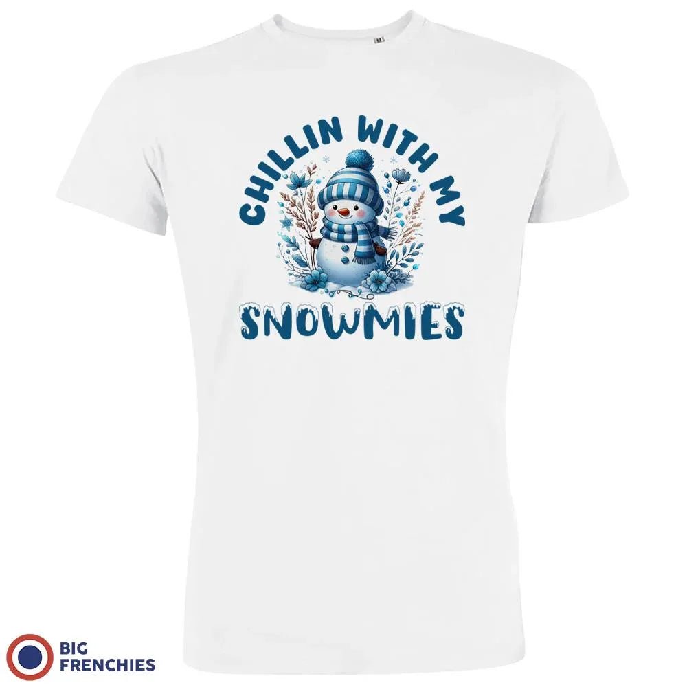 Chilling With My Snowmies Christmas Men's Organic Cotton Tee - Create Marketplace