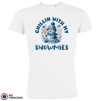 Chilling With My Snowmies Christmas Men's Organic Cotton Tee - Create Marketplace
